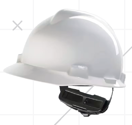 MSA Safety Helmet — white